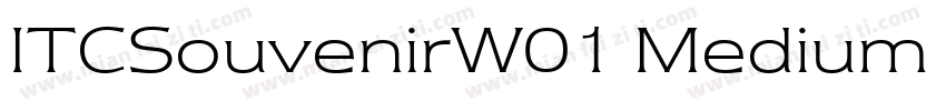 ITCSouvenirW01 Medium Regular字体转换